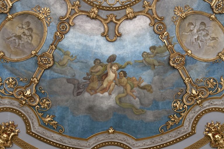 Piacenza, Teatro Municipale, particolare del velario (foto Andrea Scardova, IBC) 2016